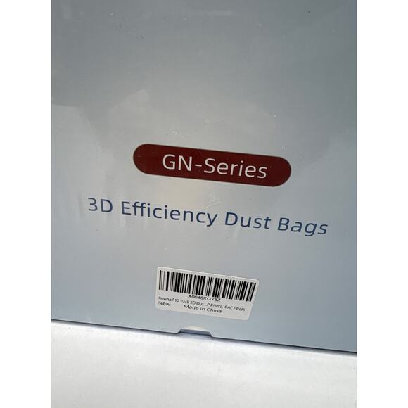 Vacuum GN Series Dust Bags - New Sealed 12 Pack Box, 3D Efficiency - Picture 5 of 7